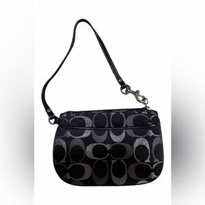 Coach Black and Gray wristlet